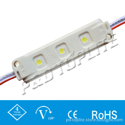CE UL 3PCS SMD 3528 0.3W IP65 PVC Injection Waterproof LED Module (48*12.5mm)